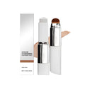 Color Changing Foundation Stick with Makeup Brush 2-in-1 Waterproof Matte Face Makeup