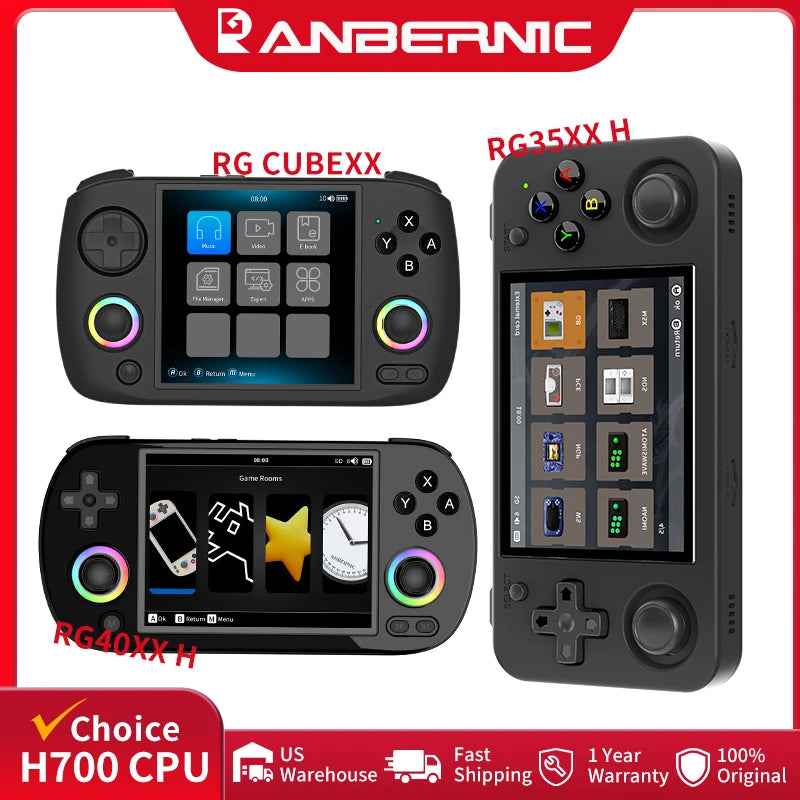 Retro Handheld Game Console with WiFi Bluetooth 64-Bit Support 5000 Games