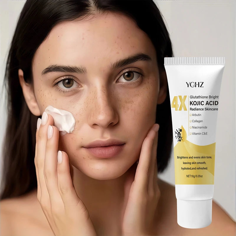 Kojic Acid Face Cream for Brightening Dark Spots & Even Skin Tone - Moisturizing, Non-Greasy, Day & Night Use