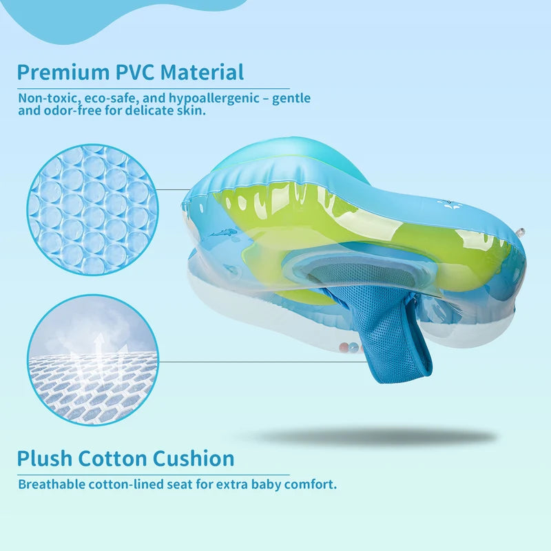 Baby Swimming Pool Float with Inflatable Ring - Support and Buoyancy for Kids 0-3 Years