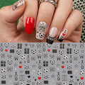 5D Embossed Bow & Cherry Nail Stickers - Textured Decals for DIY Manicure & Party