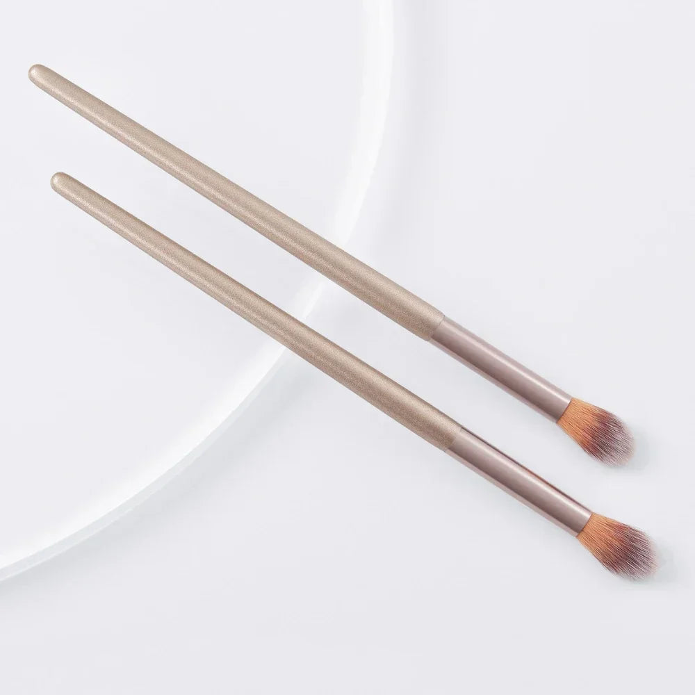 Professional Nose Shadow & Highlight Makeup Brush Set - 2 Pcs for Face Cosmetics