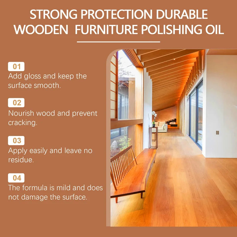Wooden Furniture Polishing Oil Waterproof Protect & Restore 100ml