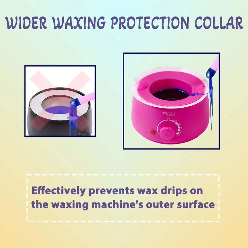 Waxing Protection Collars 10pcs Pack for 7oz & 14oz Wax Warmers - Professional & Home Use