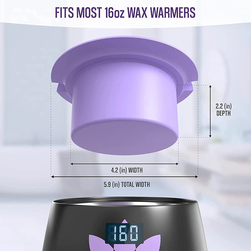 Silicone Wax Warmer Bowls for Hair Removal - Reusable Heat-Resistant Pot Set
