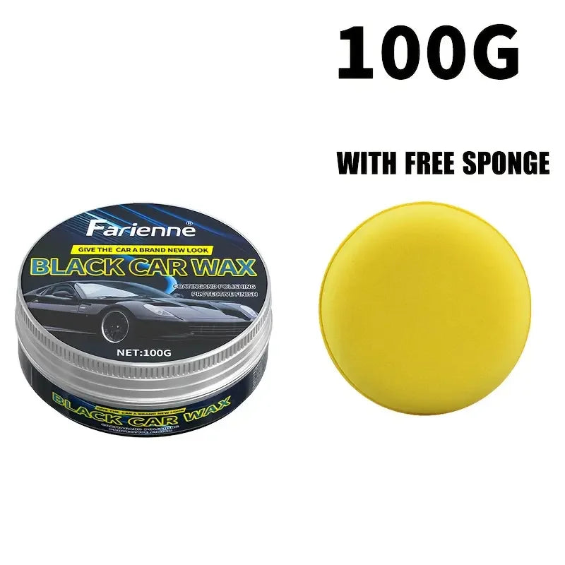 Premium Car Wax for Deep Shine Scratch Removal & Long-Lasting Protection - Easy to Use for Black Cars