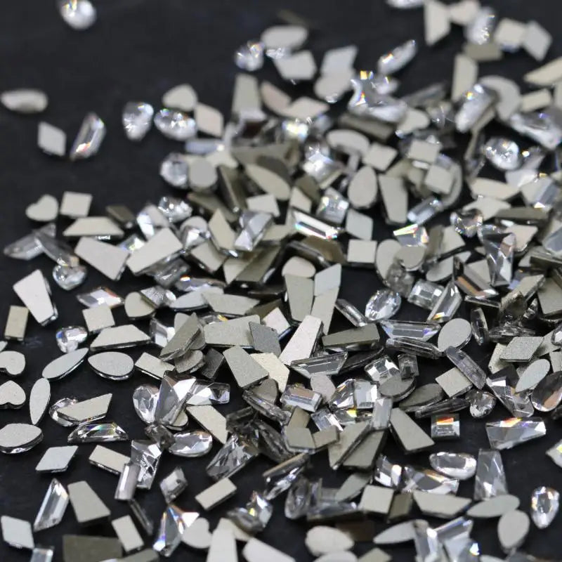 Crystal White Nail Art Rhinestones Flatback Gems for 3D Decoration - 50/200PCS