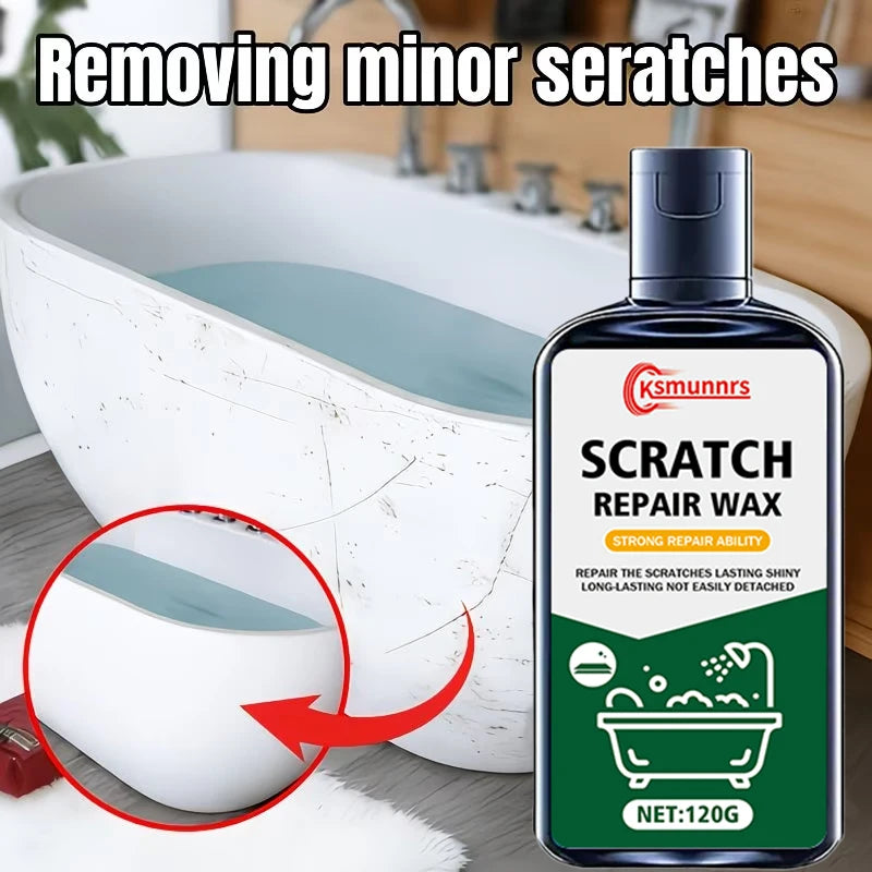 Multi-Purpose Surface Repair Wax for Bathtubs Sinks & Metal Surfaces - Scratch & Shine Restorer