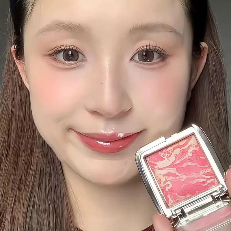 Highlighter Blush for Natural Glow - Diffused Shimmer Face Makeup - 4.2g