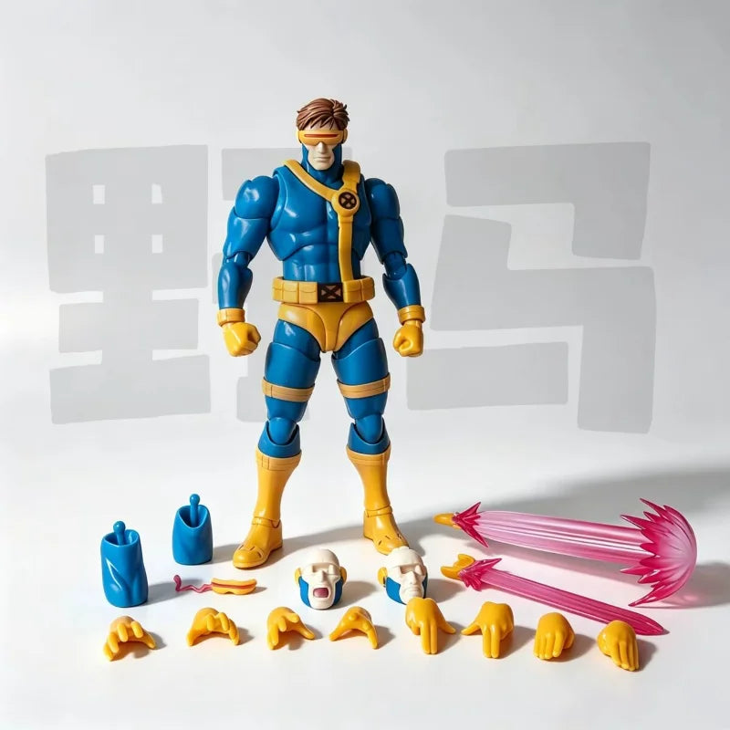 1/12 Action Figure Cyclops Scott Summers Marvel Collectible Toy - Movable X-Men