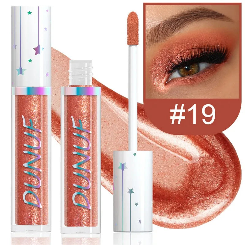 24-Color Liquid Eyeshadow Stick Metallic Glitter Waterproof Stage Makeup