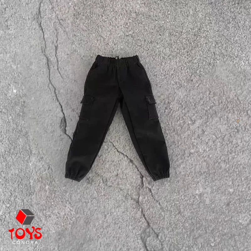 1/12 Scale Male Action Figure Pants Casual Trousers with Pockets for Doll Accessories