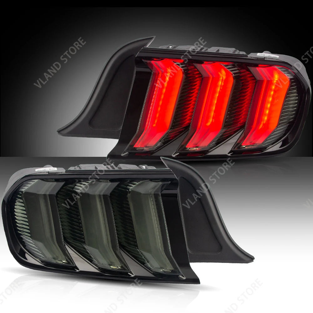 LED Tail Lights for Ford Mustang S550 2015-2023 Sequential Turn Signal Rear Lamps