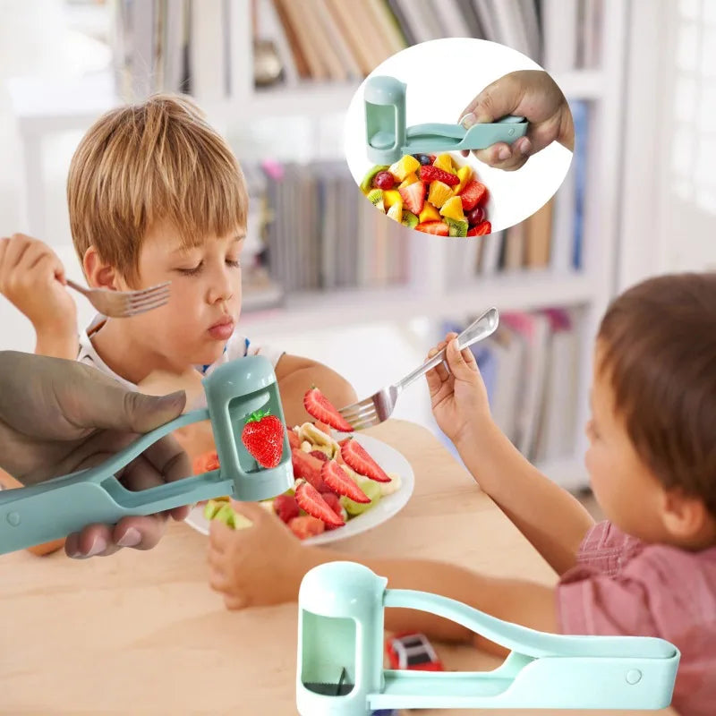 Fruit Slicer Cutter for Grapes Cherry Tomatoes & Salad Prep - Kitchen Gadget