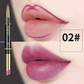 2-in-1 Waterproof Lip Liner and Matte Lipstick Pencil - Long Lasting Makeup