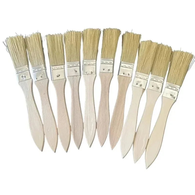 20Pcs Paint Brushes Set with Wooden Handles Durable Bristles for Painting and Home Projects