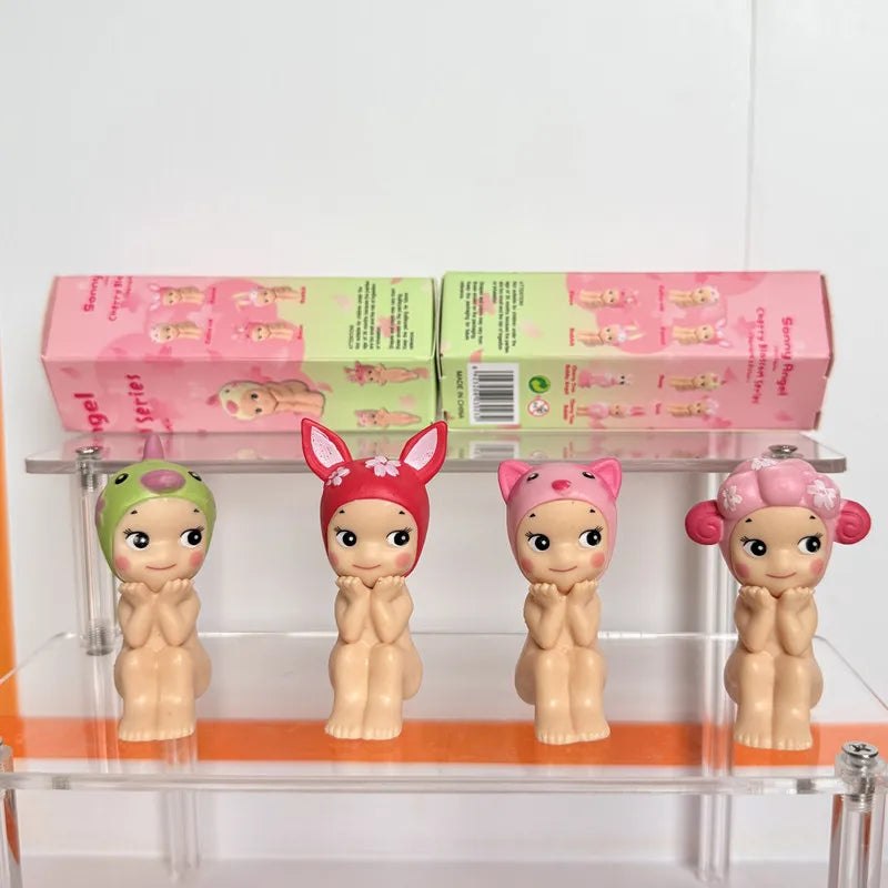 Cute Angel Blind Box Toy - Cherry Blossom Sitting Anime Figurines - Gift Set