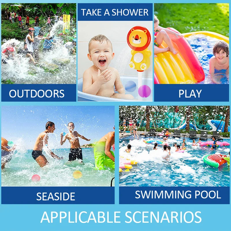 Reusable Water Balloons Set - Quick Fill Colorful Water Splash Balls for Kids & Adults