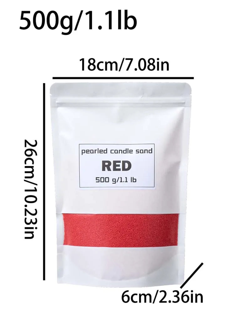 Colorful Granular Wax for Candle Making Sand Painting DIY Materials 500g