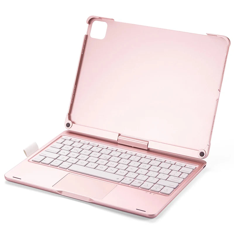 Bluetooth Keyboard Case for iPad Air 11 Inch - Magnetic Trackpad & Backlit