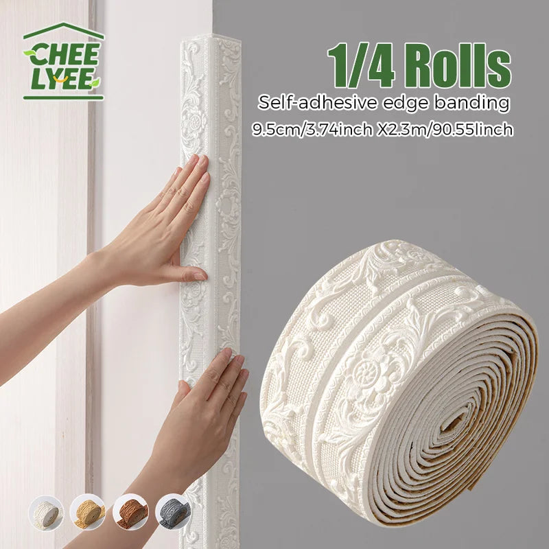 Self-Adhesive Edge Banding Strip for Corners and Surfaces – 8mm Thick Foam Trim