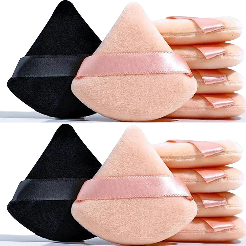 20 Pack Triangle Makeup Puff Set - Reusable Soft Velvet Cosmetic Sponges
