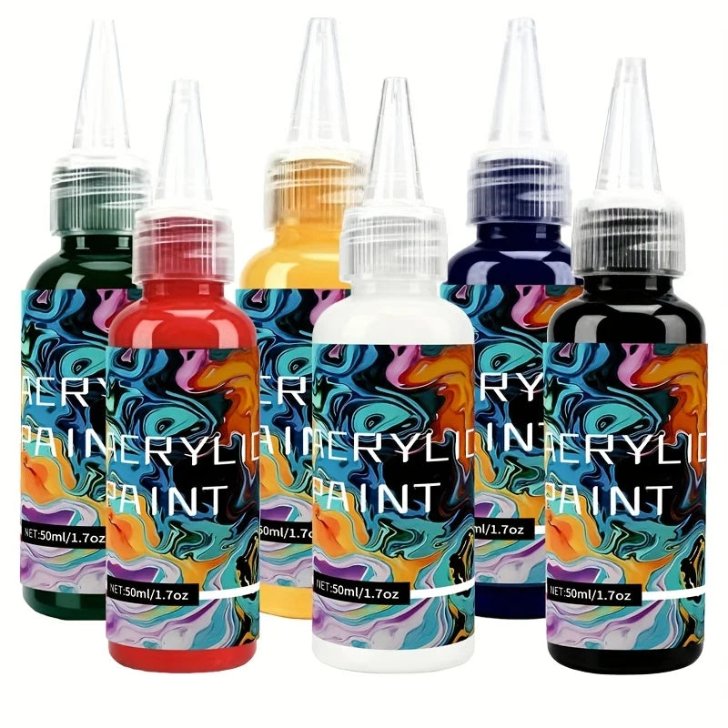 Pigment Paste for Epoxy Resin - 6 Colors Opaque Liquid Dye for Art & DIY Projects