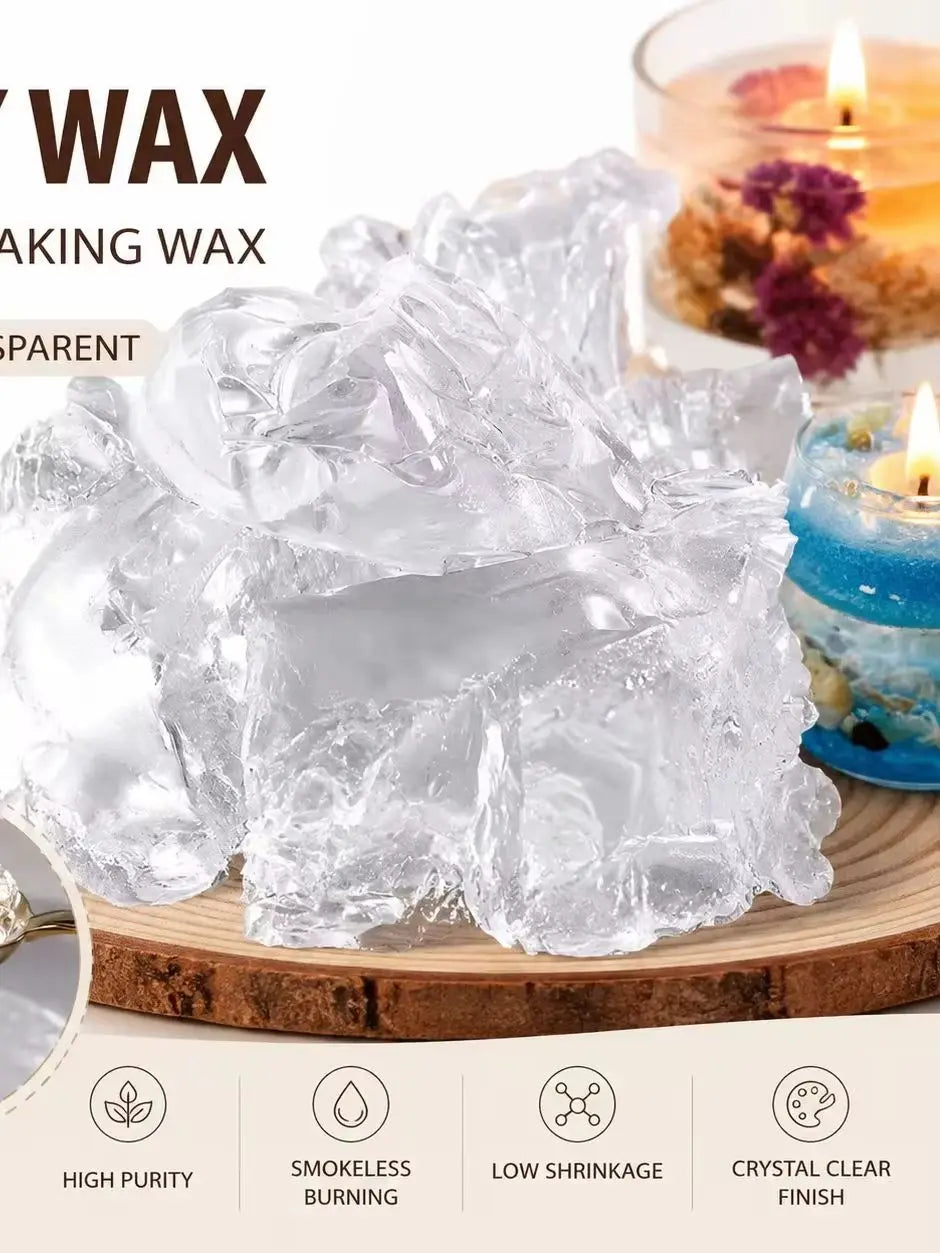 Transparent Gel Wax for Candle Making DIY Supplies 50g-500g