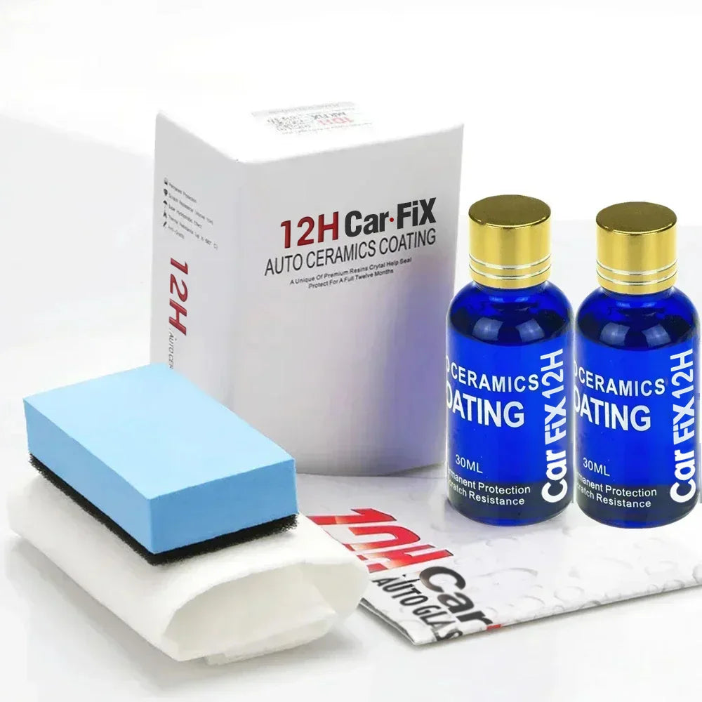 Car Ceramic Coating 12H Polish Wax Anti-Scratch Paint Protection 5 Years Glossy Finish