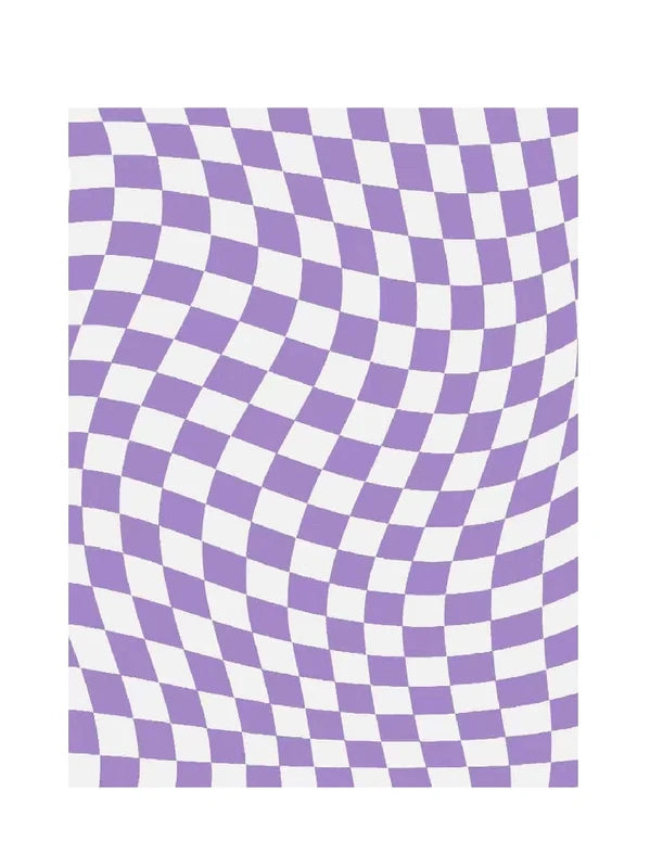 Large Area Fluffy Soft Rug - Modern Minimalist Checkerboard Carpet for Living Room & Bedroom