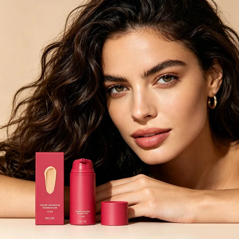 Full Coverage Liquid Foundation SPF 15 for Darker Skin - Moisturizer & Concealer