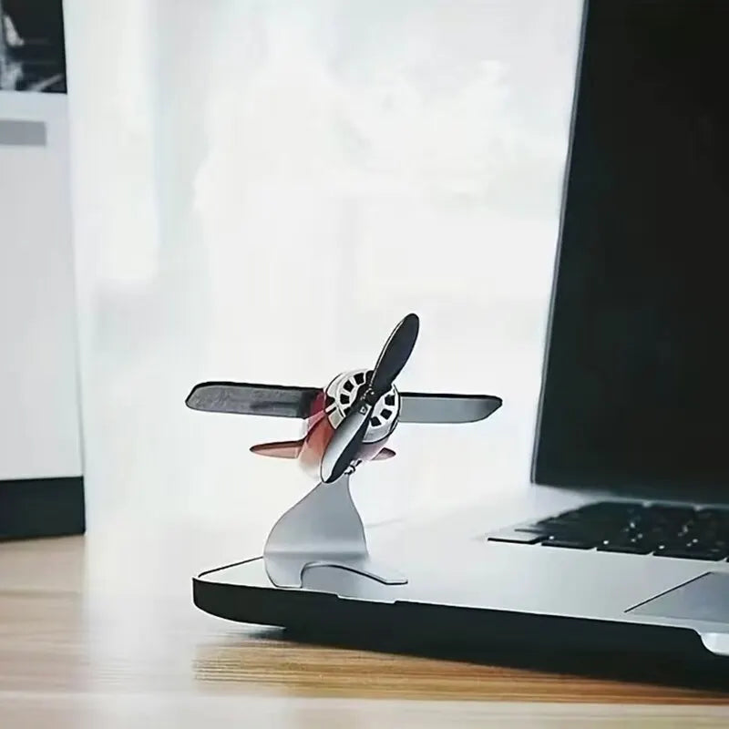 Solar-Powered Car & Desktop Airplane Ornament - Creative Gift for Enthusiasts