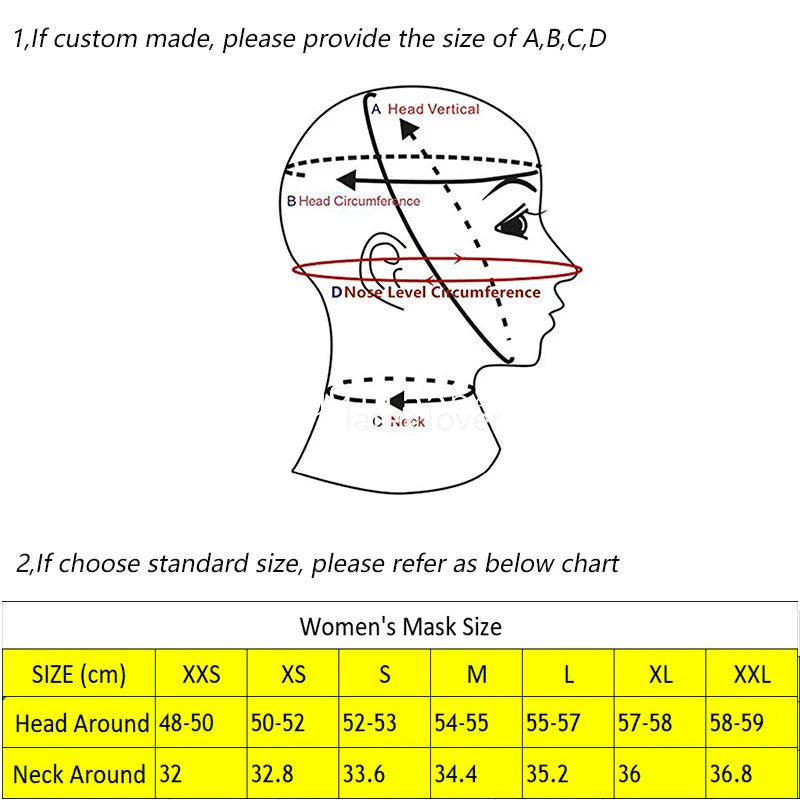 Black Latex Mask Cosplay Rubber Hood Headwear for Men Women - High Elasticity Halloween Costume
