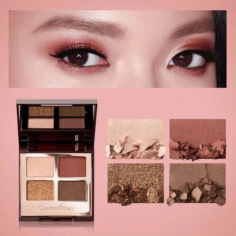 Buildable Velvet & Silk Shimmer Eyeshadow and Cream Blush Set - Natural Glow Makeup