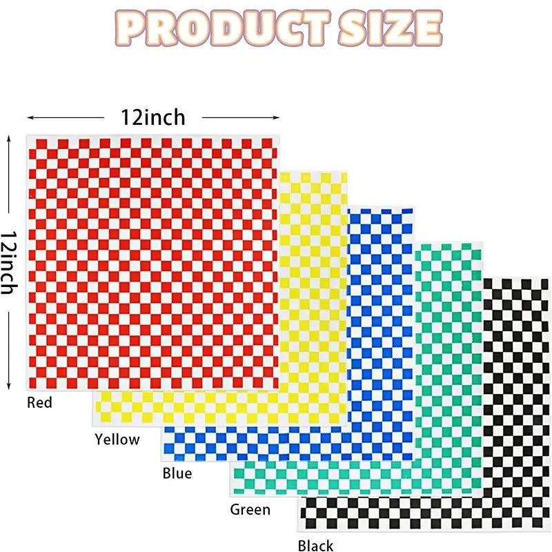 25Pcs Food Grade Wax Paper Food Wraps for Sandwiches, Bread & Fries