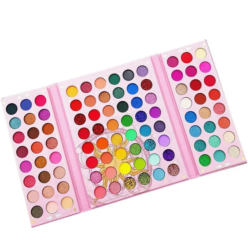 Colorful Eyeshadow Palette with 96 Colors - Shimmer, Matte, Sequin for Creative Makeup