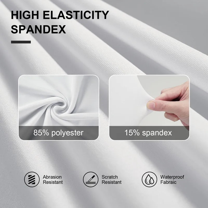 Stretch Spandex Chair Covers 10 Pcs Fitted for Wedding Party Banquet and Celebration
