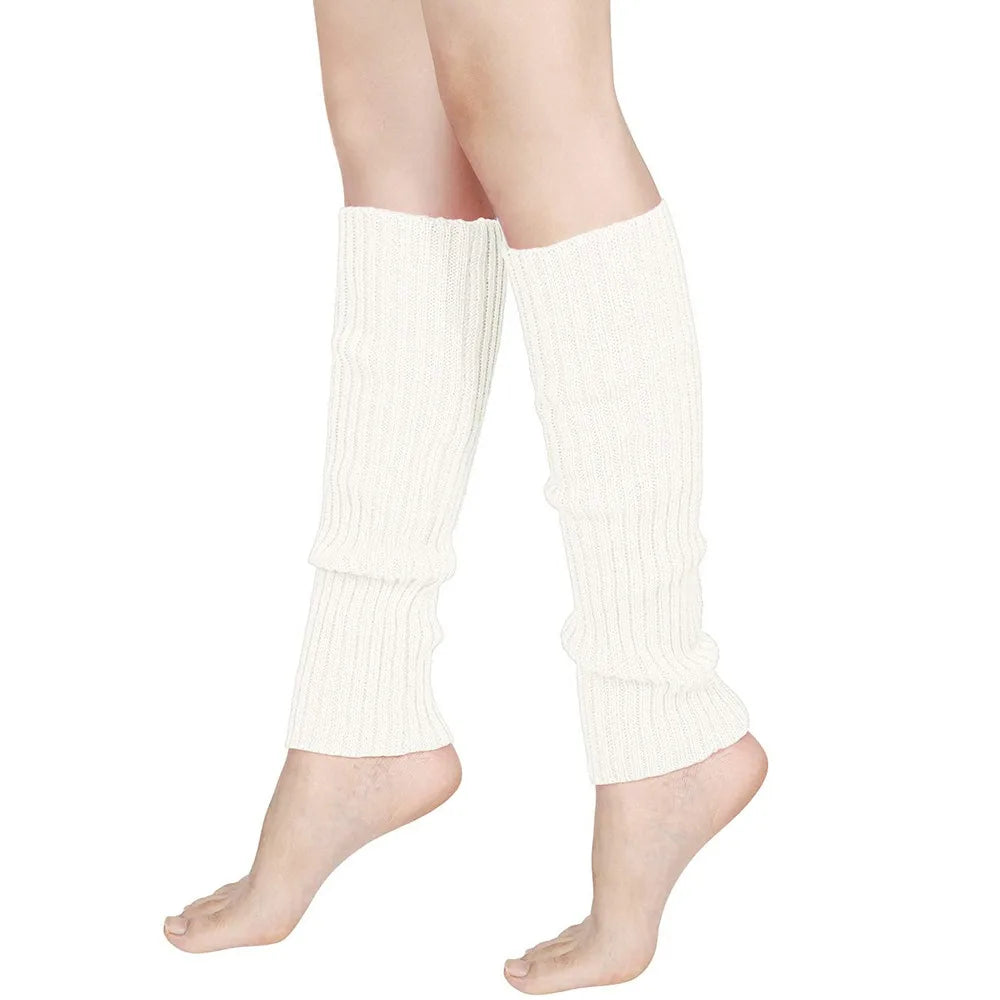 Neon Ribbed Leg Warmers for Women & Girls - Y2K Party, Lolita, Sports & Yoga