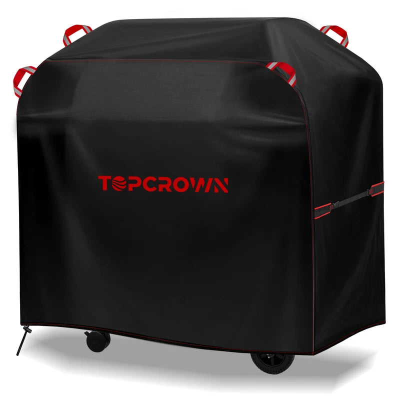 Outdoor Grill Cover Waterproof UV-Resistant 420D Oxford Windproof with Adjustable Straps
