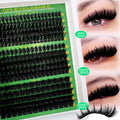 Thick Spiky False Eyelash Clusters 10-18mm Voluminous DIY Eyelash Extensions