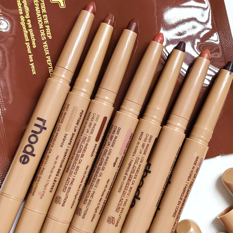 Long Lasting Lip Liner Pen - 11 Colors Skin Peptide Lip Shape & Lipstick Tool