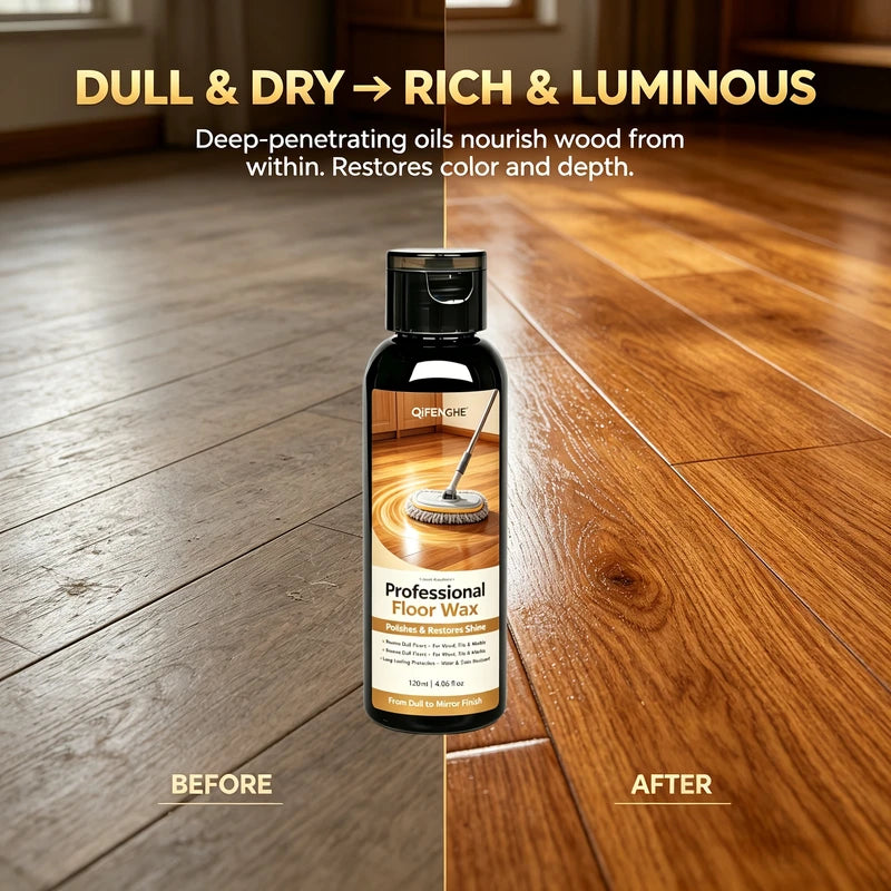 Floor Polishing Wax for Mirror Shine & Scratch Removal - Tile & Marble Renovation