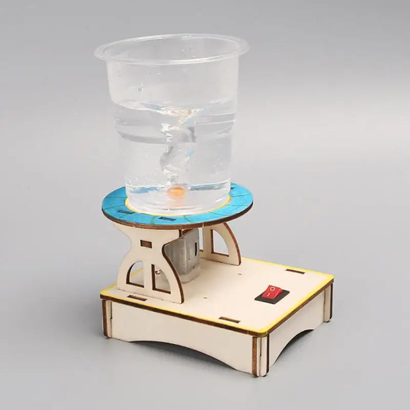 Interactive Science Water Tornado Maker and Wooden Puzzle Set - Educational STEM Kit