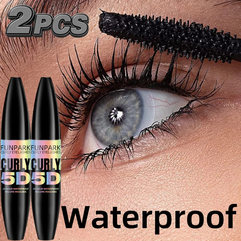 Waterproof 5D Eyelash Mascara - Long Lasting Curl & Volume for Women