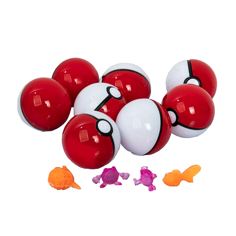 Pokemon Action Figure & Pokéball Toy Set - Assorted Colors, 50 Pack 5cm & 100 Pack 3cm