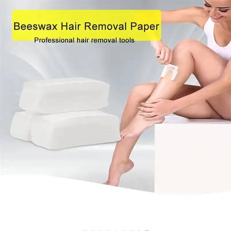 Hair Removal Wax Strips Kit - Disposable Gentle Painless for Face & Body