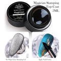 Clear Nail Stamping Top Coat - No Wipe Quick-Dry Gel for Nail Art