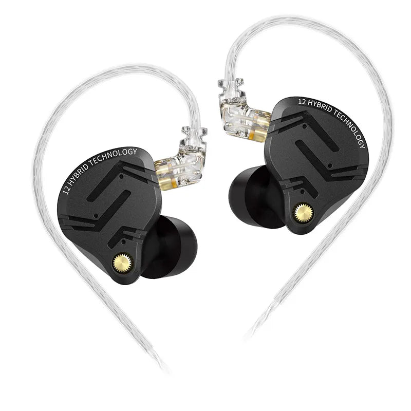 KZ ZS12 PRO X Hybrid In-Ear Monitors High-Performance Earphones with Detachable Cable