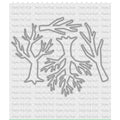 Halloween Clear Stamps and Metal Cutting Dies 25PCS Pumpkin Ghost Owl Tree DIY Craft Set