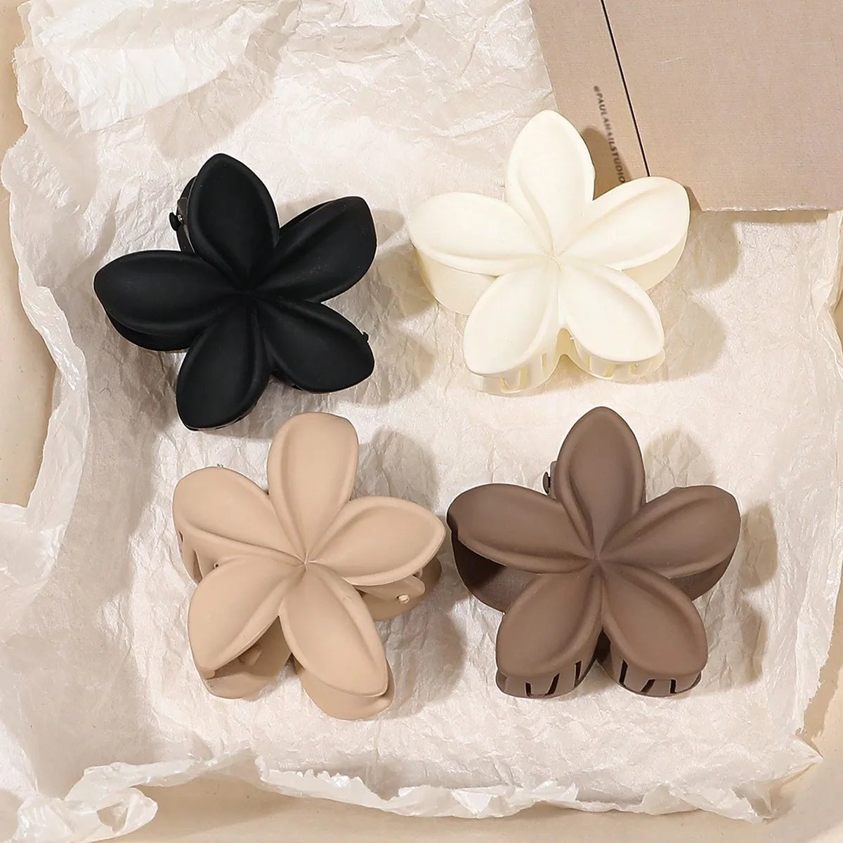 Multicolor Flower Hair Claw Clips for Women & Girls - Nonslip Fashion Hair Accessories